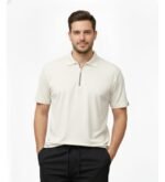 Polo Masculina em Malha Cotton com Zíper - Imagem 3