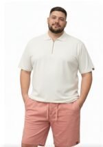 Polo Masculina em Malha Cotton com Zíper - Imagem 4