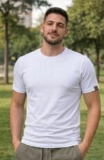 CAMISETA BASICA ALGODÃO COM ELASTANO - Imagem 7
