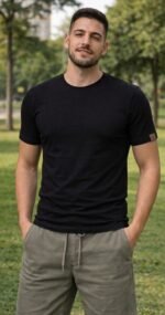 CAMISETA BASICA ALGODÃO COM ELASTANO