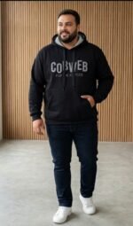 Blusa de Moletom Canguru Bordada - Imagem 3